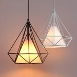 ĐÈN THẢ LỒNG SẮT KIM CƯƠNG 250×250