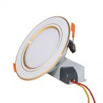 ĐÈN LED ÂM TRẦN DOWNLIGHT D AT10L 90/7W Viền Vàng Rạng Đông