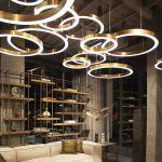 Đèn thả Ring gold mạ vàng cao cấp