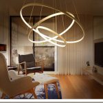 Đèn thả 3 vòng 400/600/800 Viền Trắng