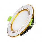 Đèn Led âm trần viền vàng mặt phẳng 7W Kingled