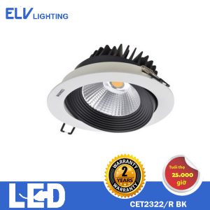 ĐÈN LED CHIẾU ĐIỂM ELV LIGHTING CET2322/R BK