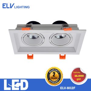 ĐÈN LED ÂM TRẦN ELV-802F 2*12W