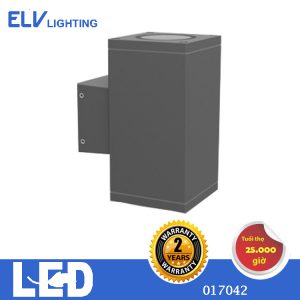 ĐÈN LED TƯỜNG CHIẾU 2 ĐẦU ELV LIGHTING 017042 (Bao gồm 2 bóng LED 6W GU10 )
