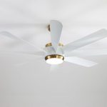 Quạt trần đèn 8 cánh màu trắng