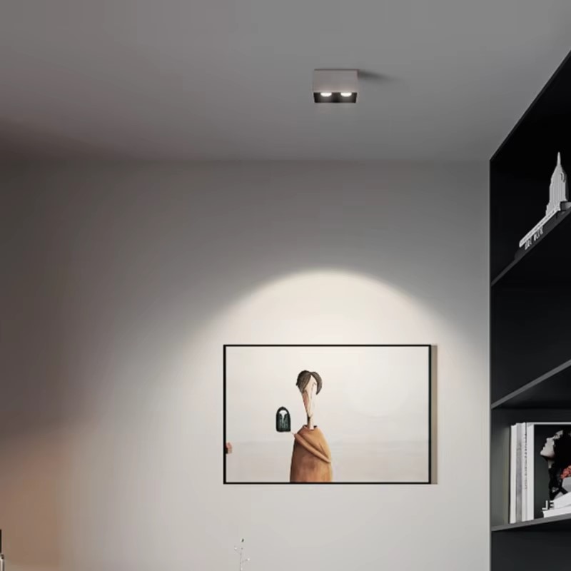 Đèn LED ống bơ vuông chiếu điểm rọi tranh cao cấp